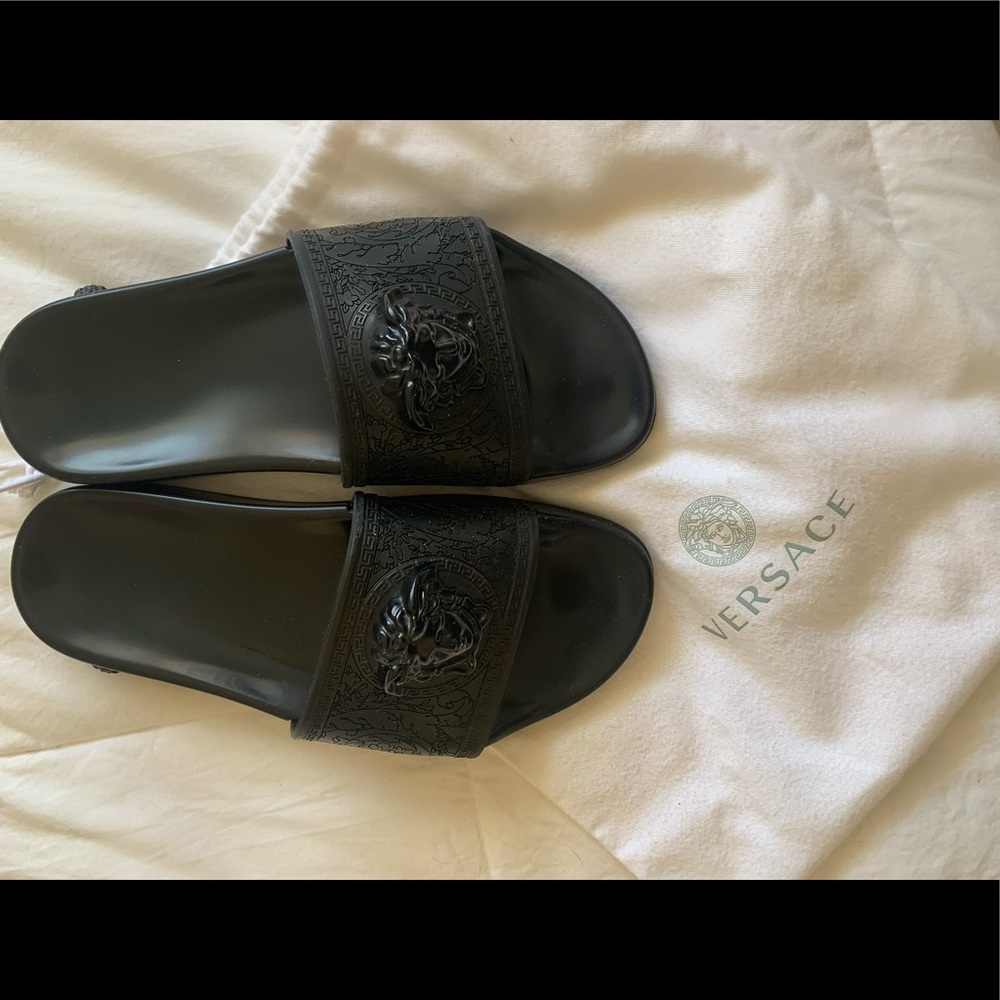 Black Versace Slides